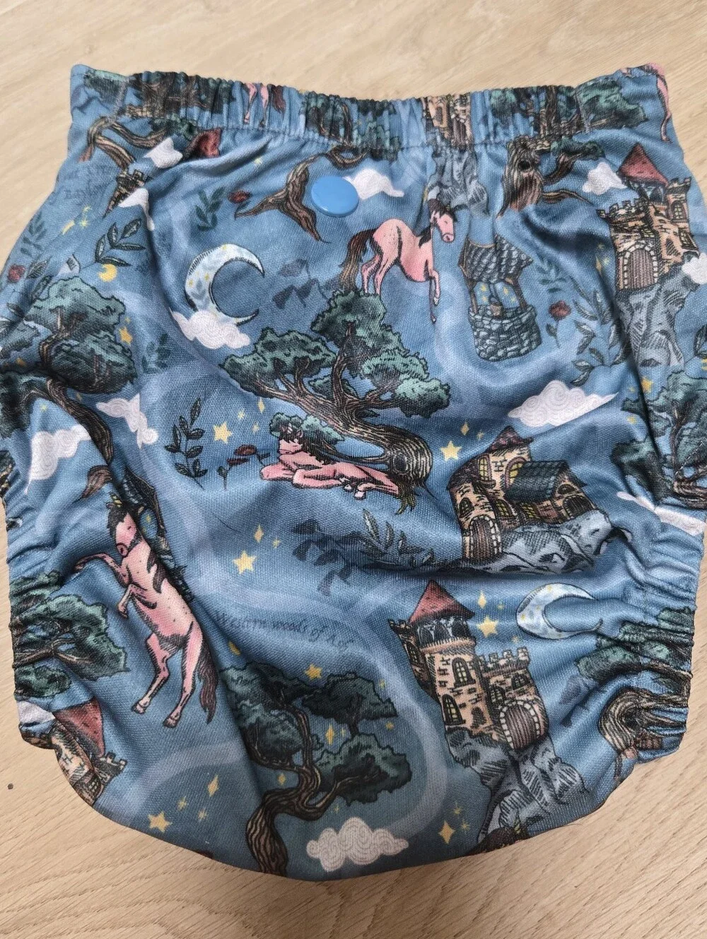 Beach buns one size pocket cloth diaper fantasy print